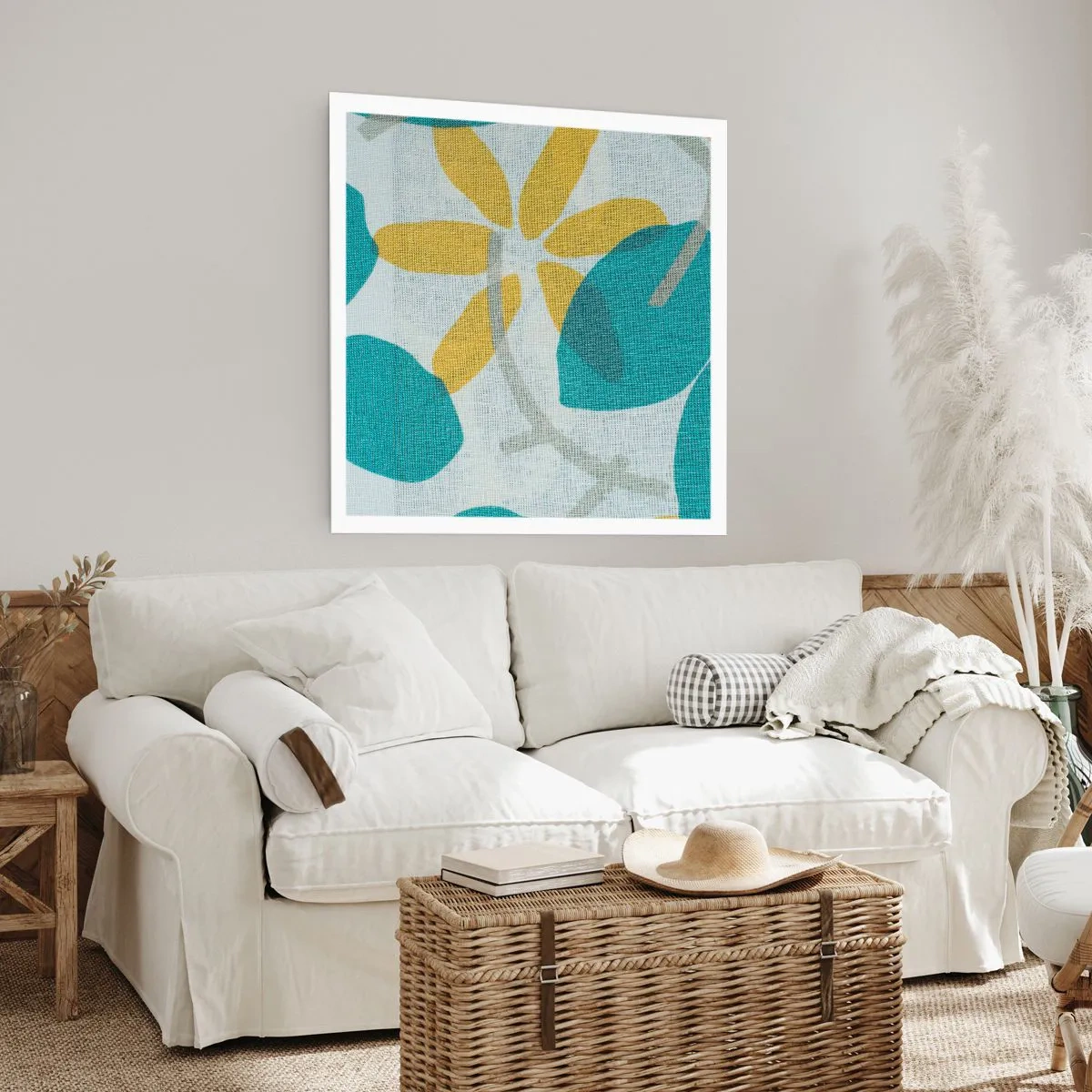 Poster - Among Azure Leaves - 30x30 cm
