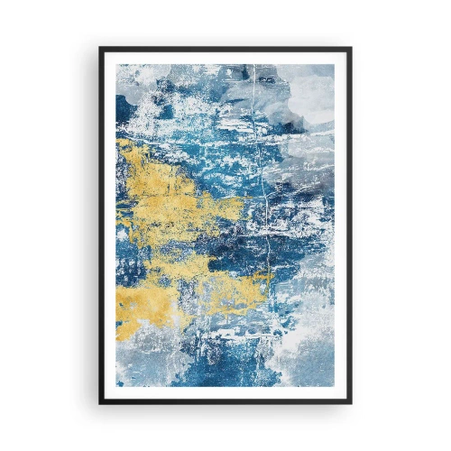 Poster in black frame - Abstract Full of Optimism - 70x100 cm