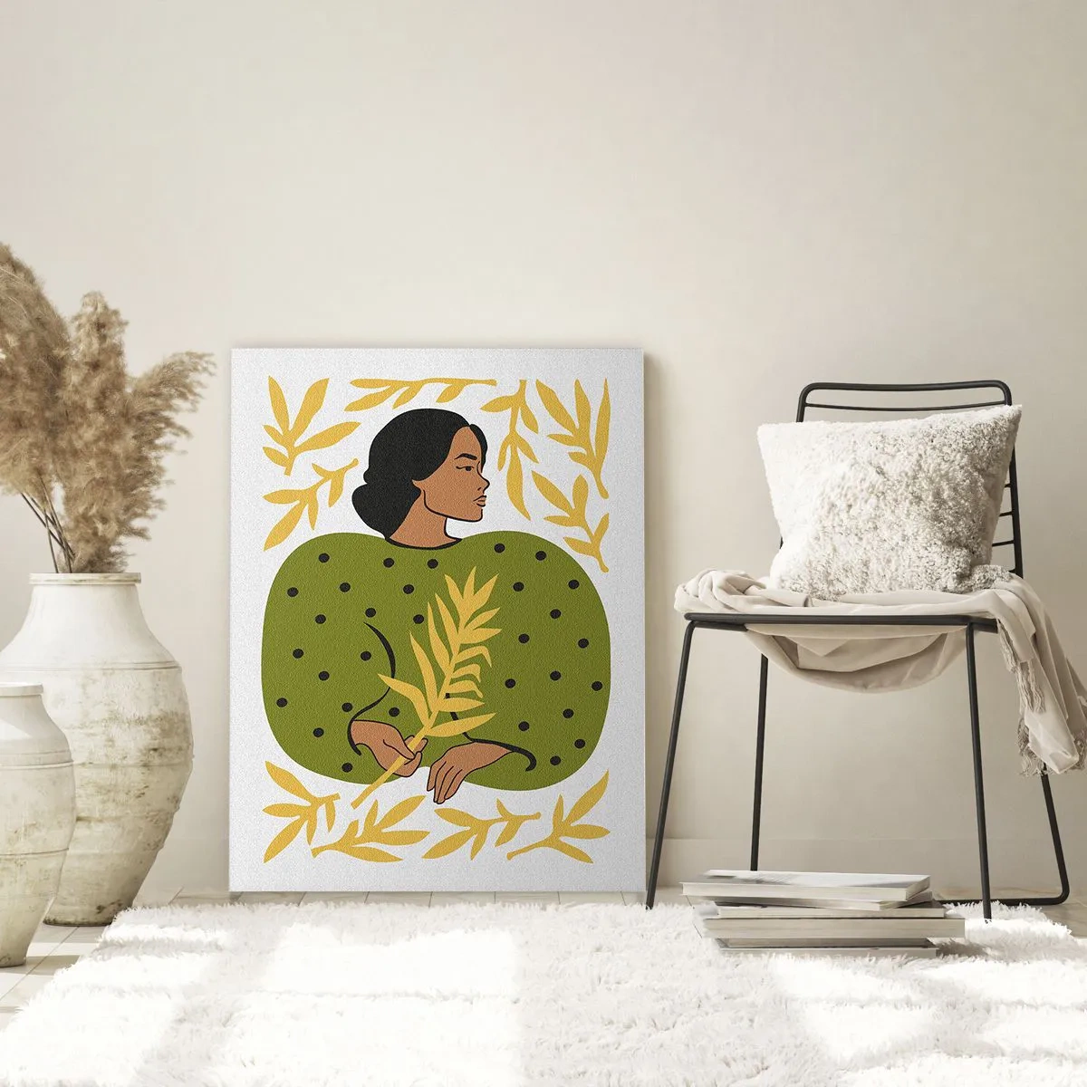 Glass picture - Hawaian Girl - 70x100 cm