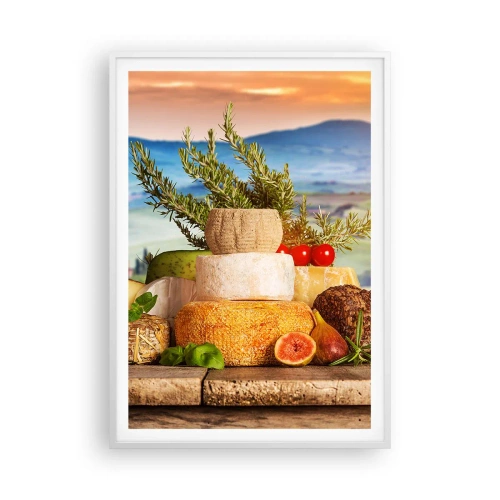 Poster in white frmae - Italian Joie de Vivre - 70x100 cm