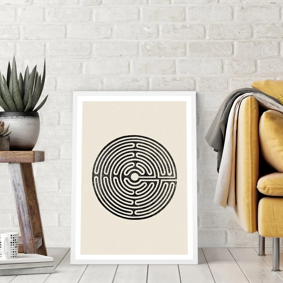 Poster in white frmae - Mysterious Order - 40x50 cm