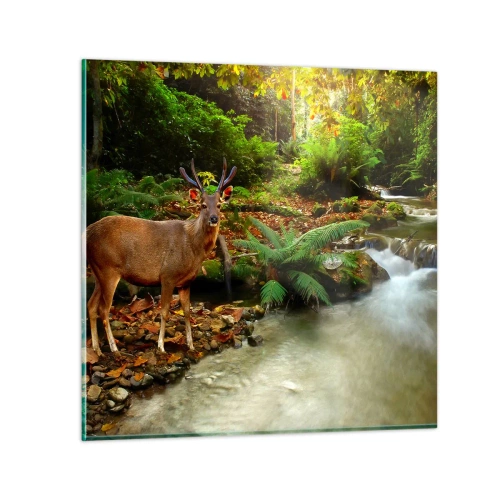 Glass picture - Wlecome to my World - 40x40 cm