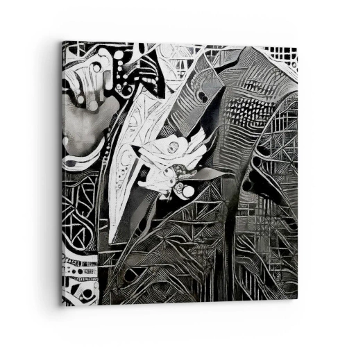 Canvas picture - Elegant in Grey - 70x70 cm