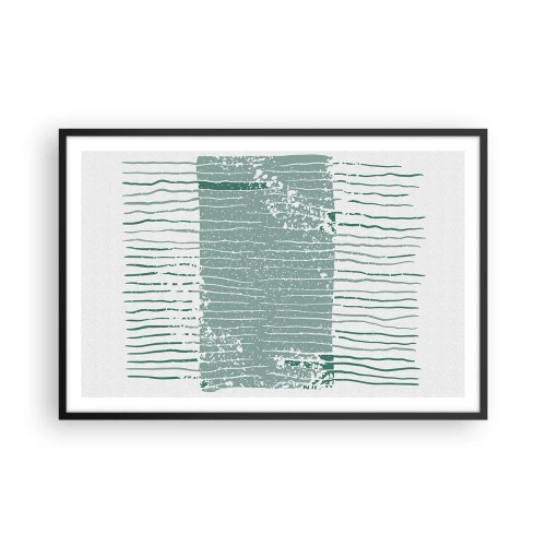 Poster in black frame - Sea Abstract - 91x61 cm