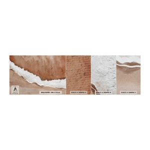 Photo Wallpaper Sample Premium Canvas - Earth Colours - Edge, Sand, Beach - 100x30 cm
