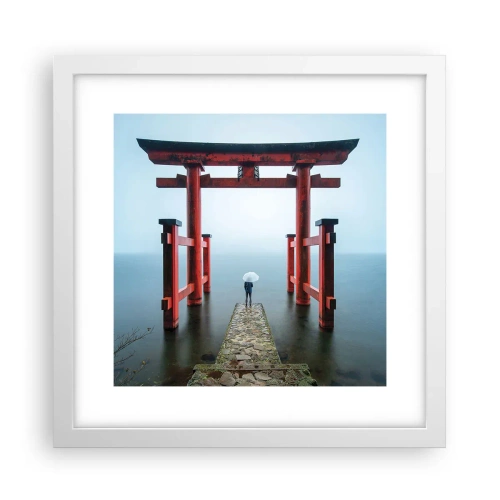 Poster in white frmae - Japanese Musings - 30x30 cm