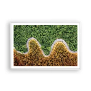 Poster in white frmae - Borders and Breakthroughs - 91x61 cm