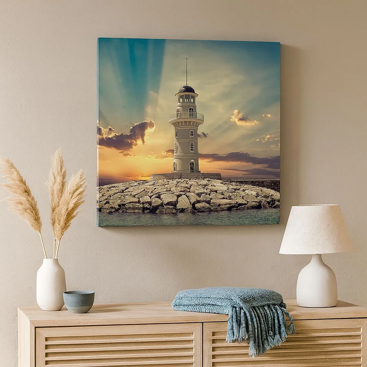 Canvas picture - Light, Hope, Beauty - 30x30 cm