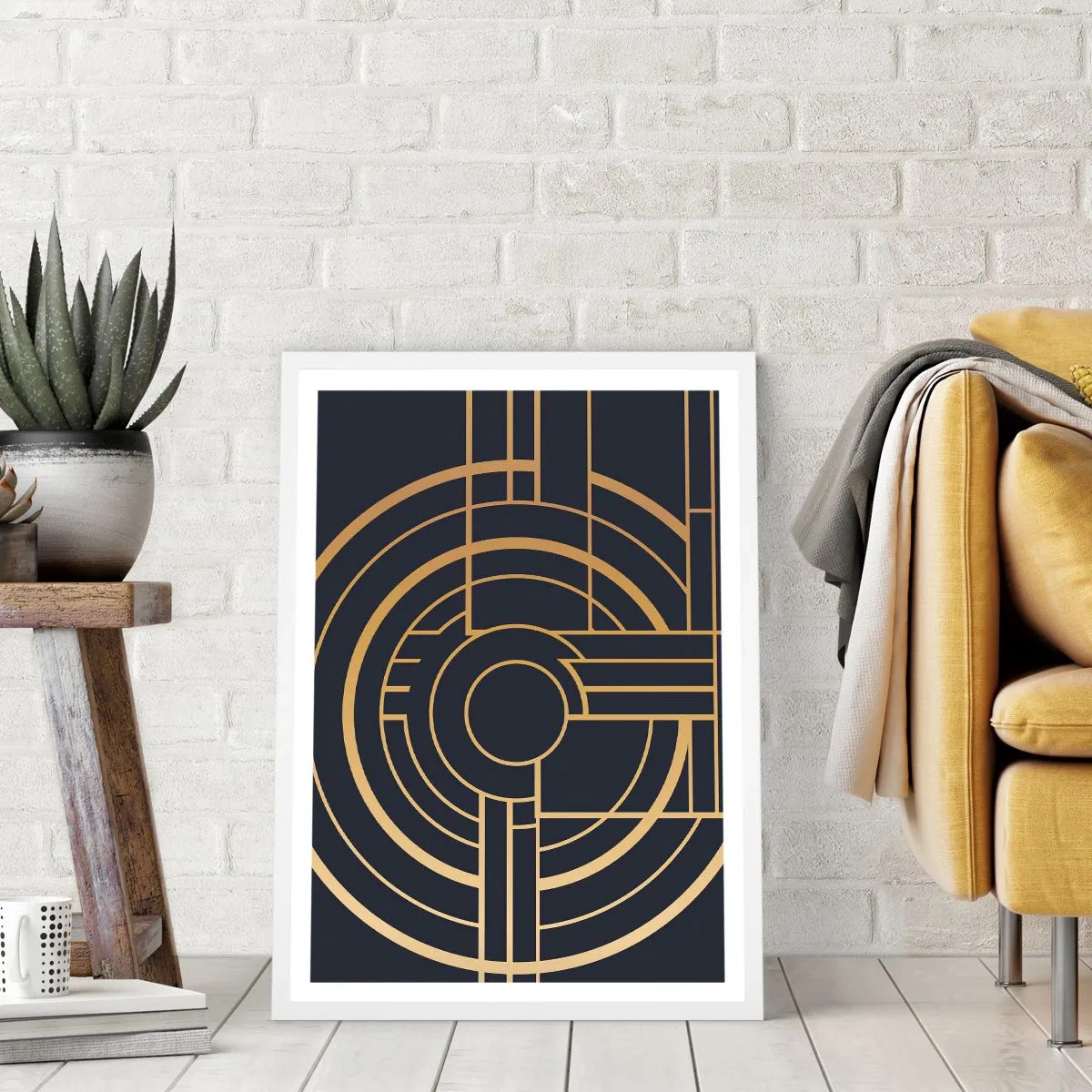 Poster in white frmae - Tour of Things - 30x40 cm