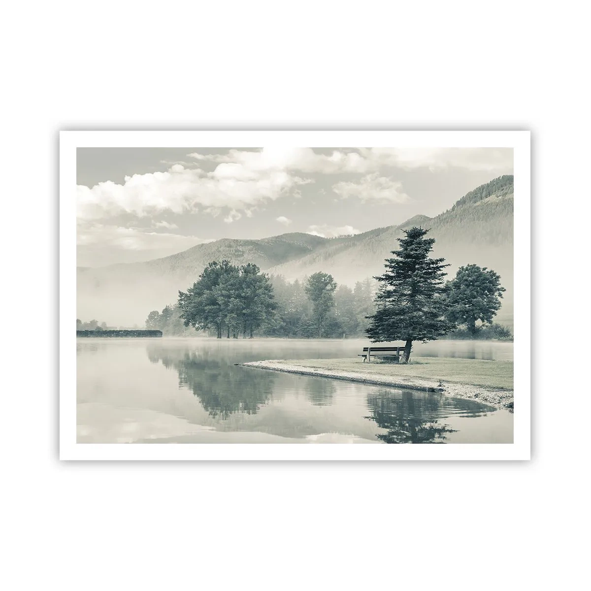 Poster - Lake Is Still Asleep - 100x70 cm