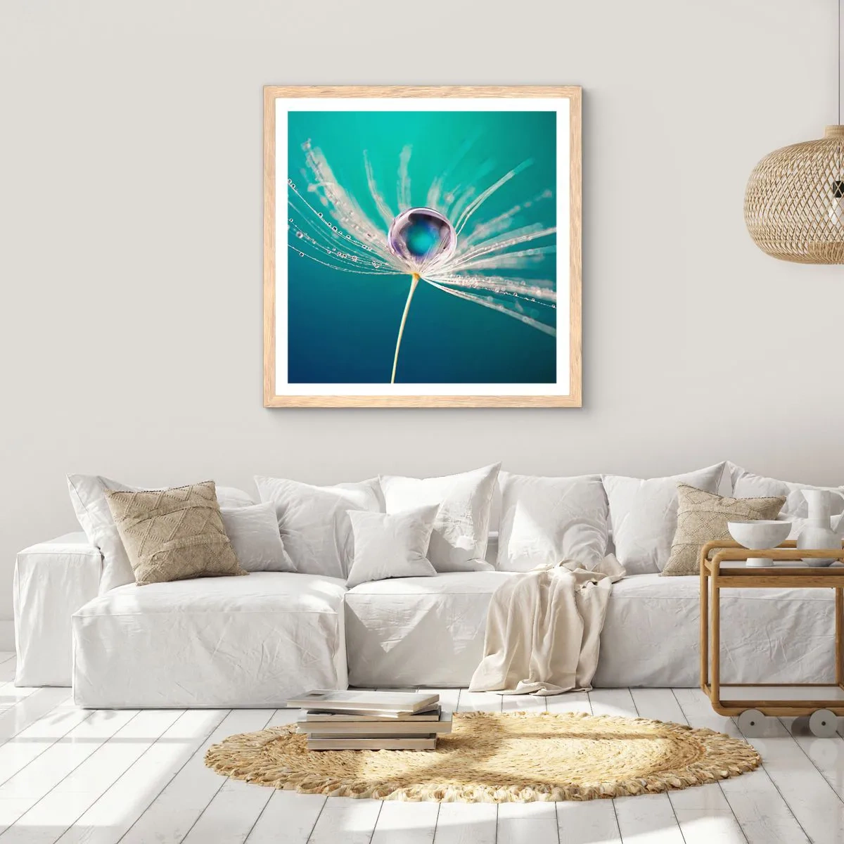 Poster in light oak frame - Mystical Moment - 50x50 cm
