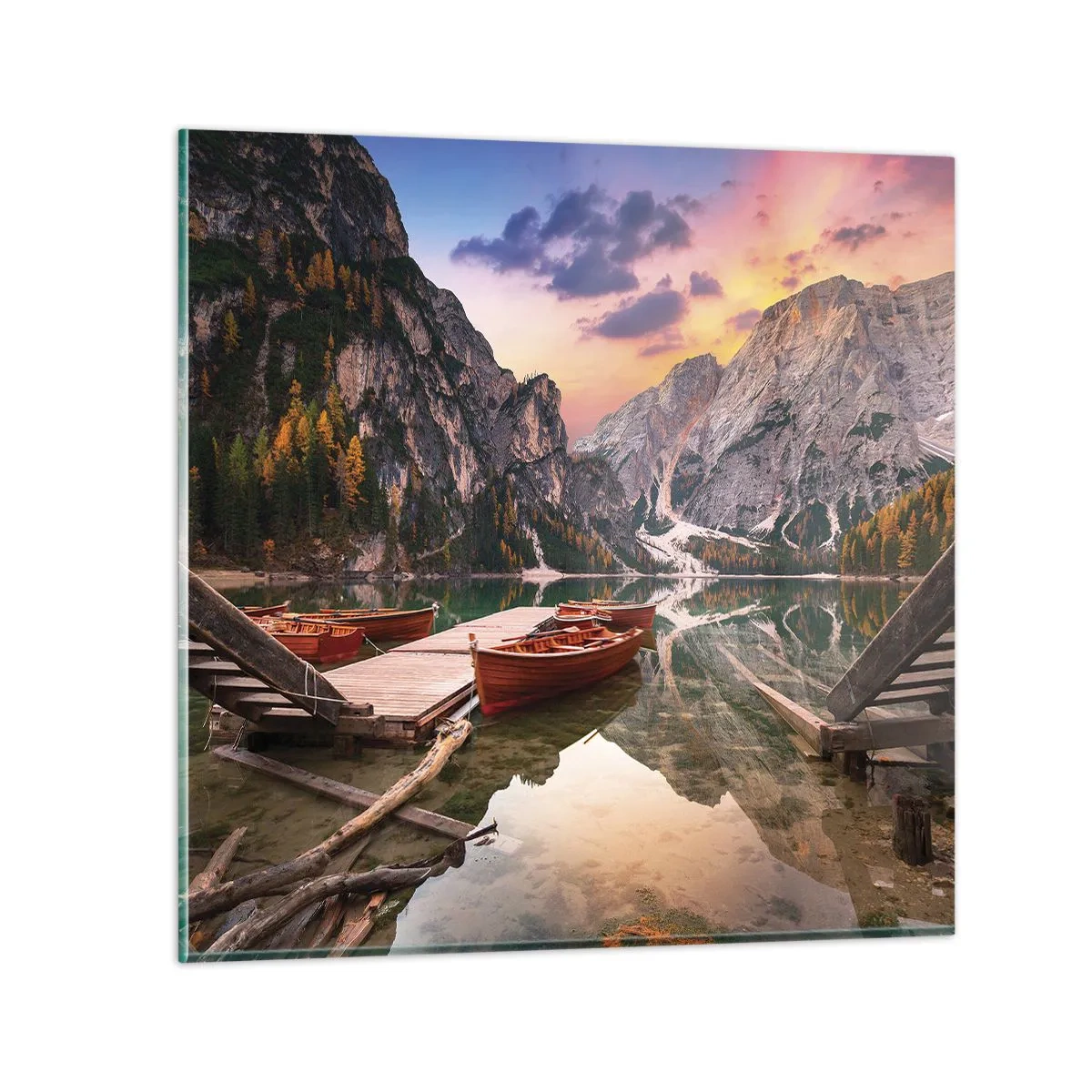 Glass picture - Promise of a Day - 30x30 cm