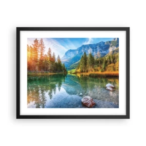 Poster in black frame - Mellow Autumn - 50x40 cm