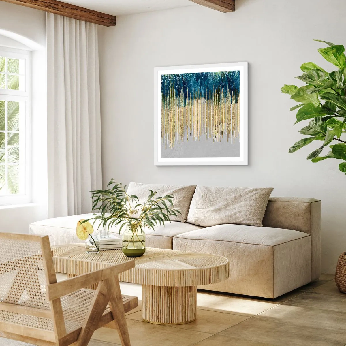 Poster in white frmae - Glided Border - 40x40 cm