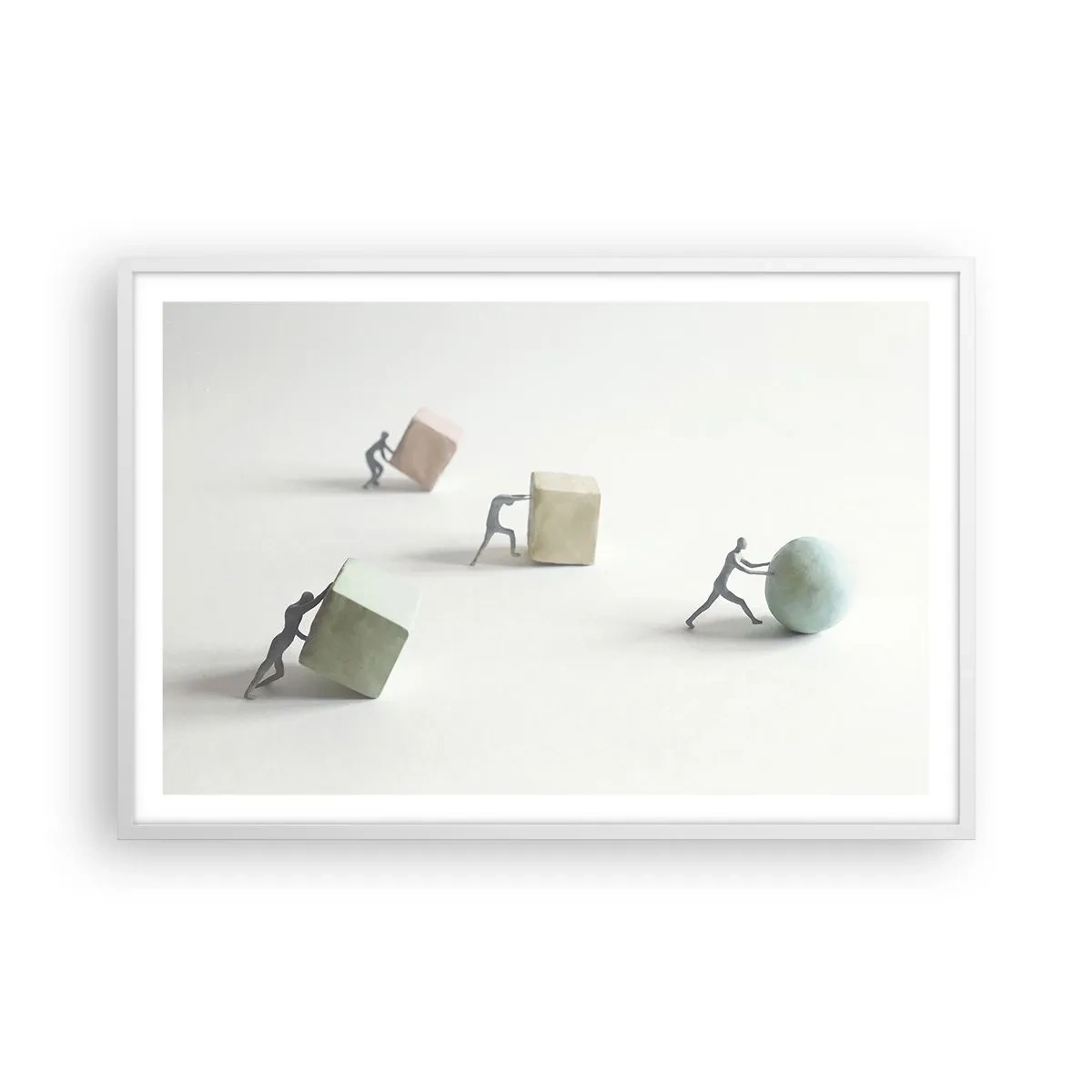 Poster in white frmae - That's Life - 91x61 cm