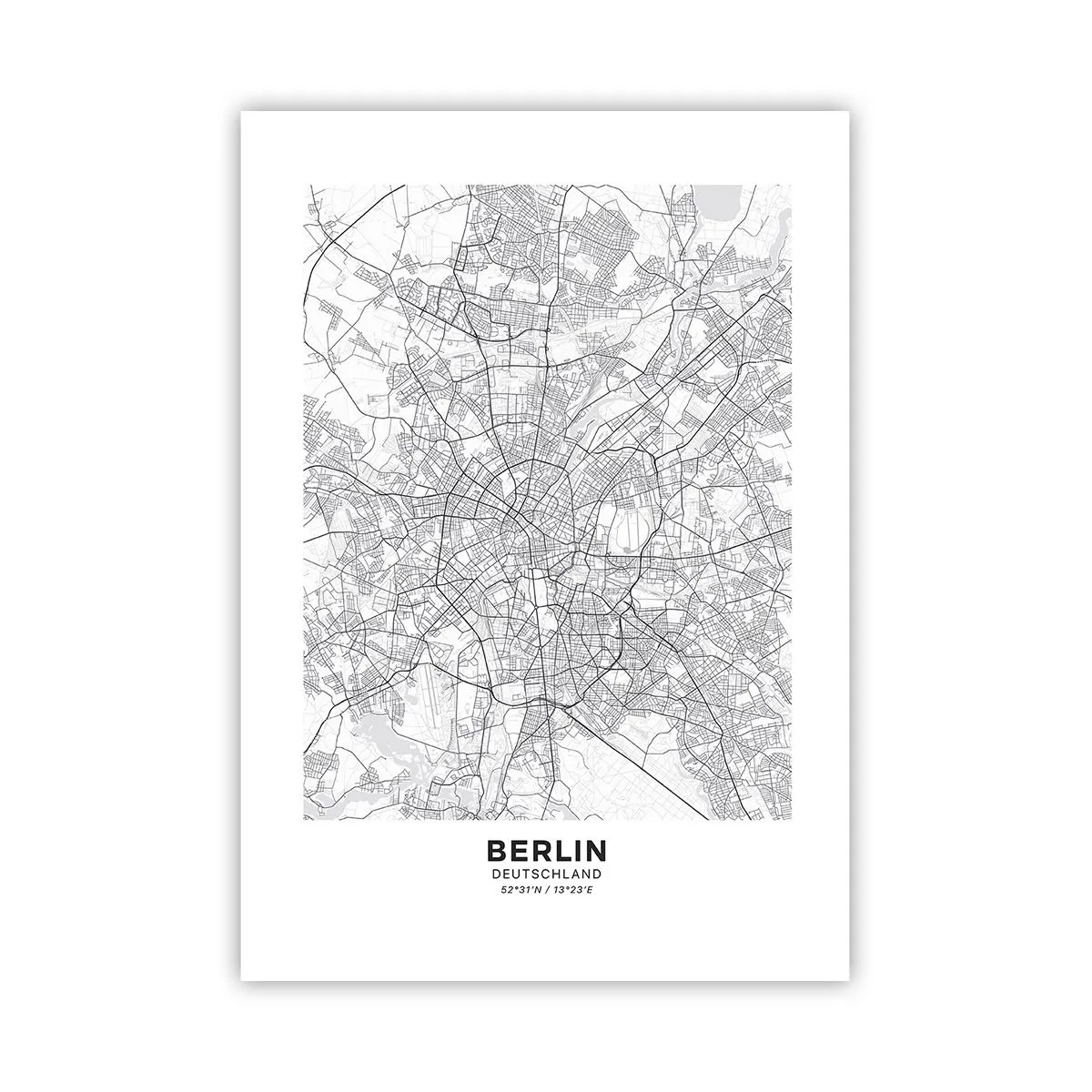 Poster - Flower of Berlin - 70x100 cm