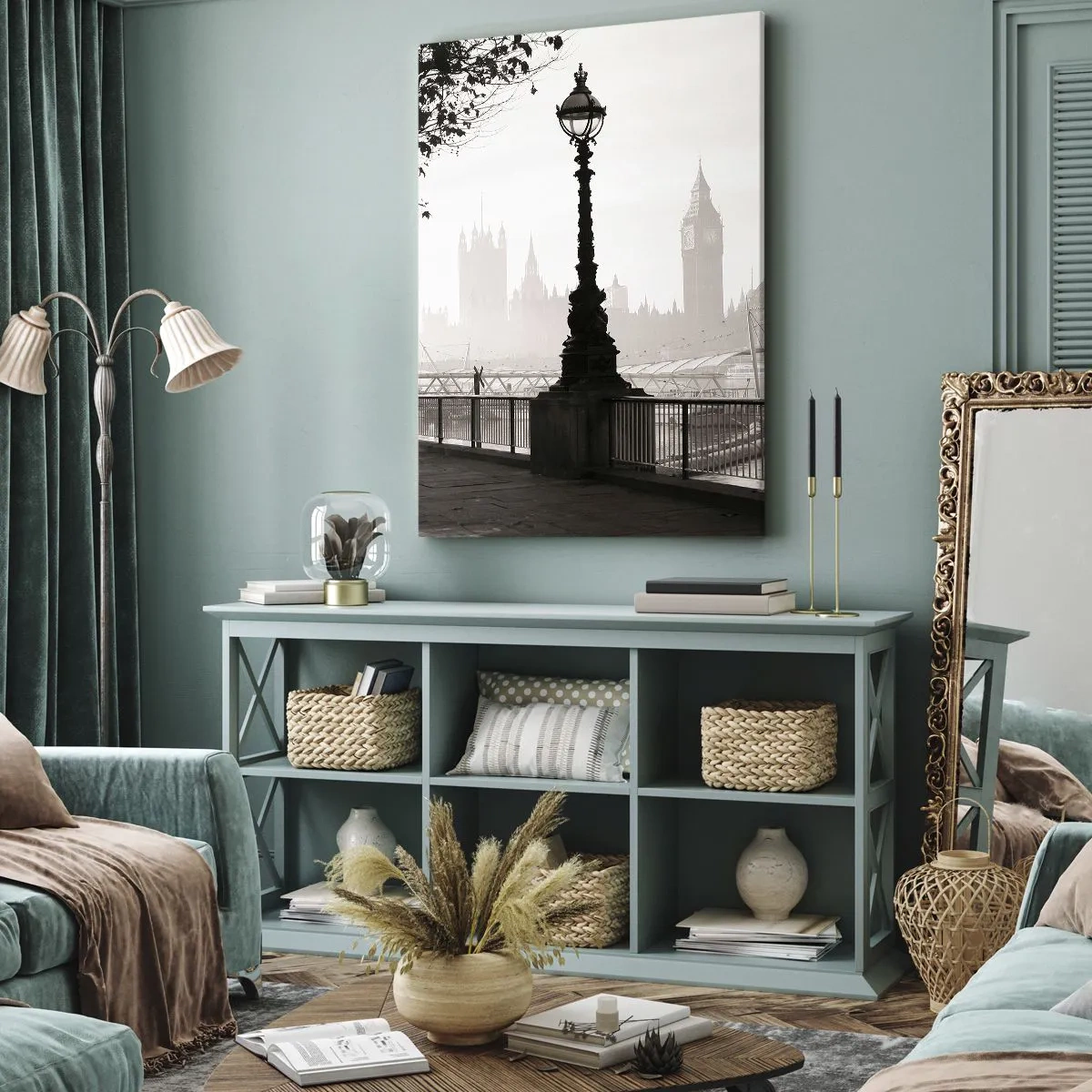 Canvas picture - London Morning - 45x80 cm