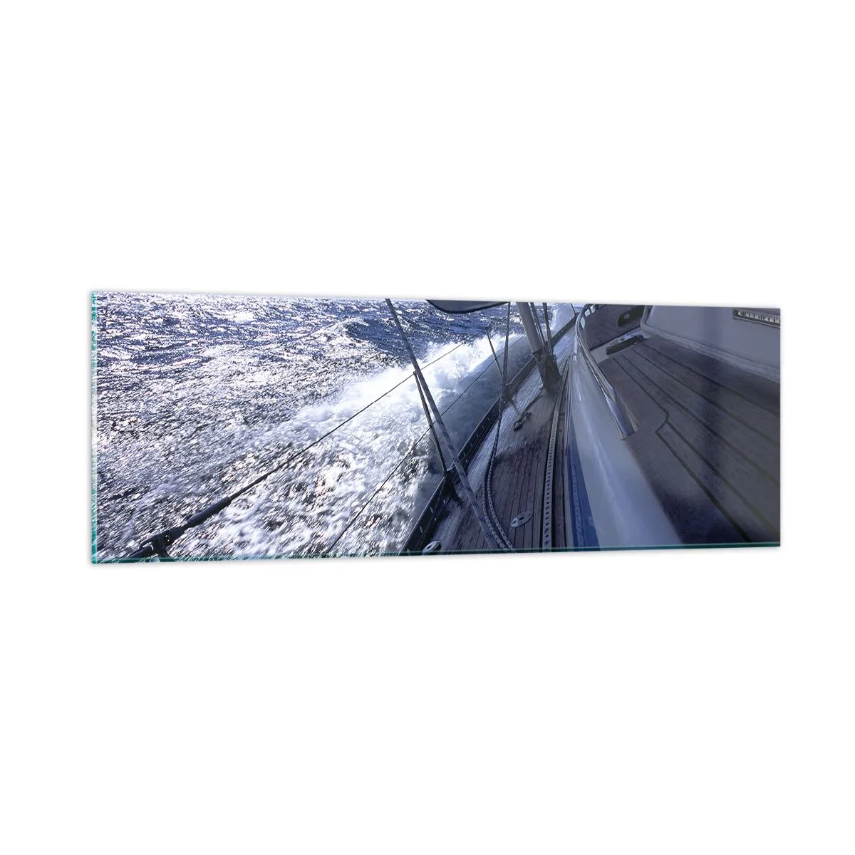 Glass picture - I Know What Being a Bird Means - 90x30 cm