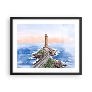 Poster in black frame - In the Direction of the Sea - 50x40 cm