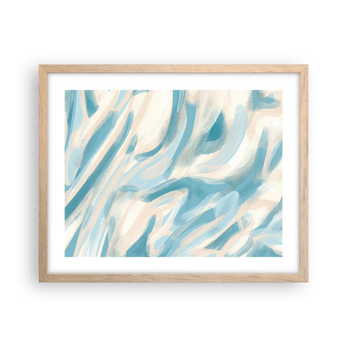 Poster in light oak frame - Whiffs of Spring - 50x40 cm