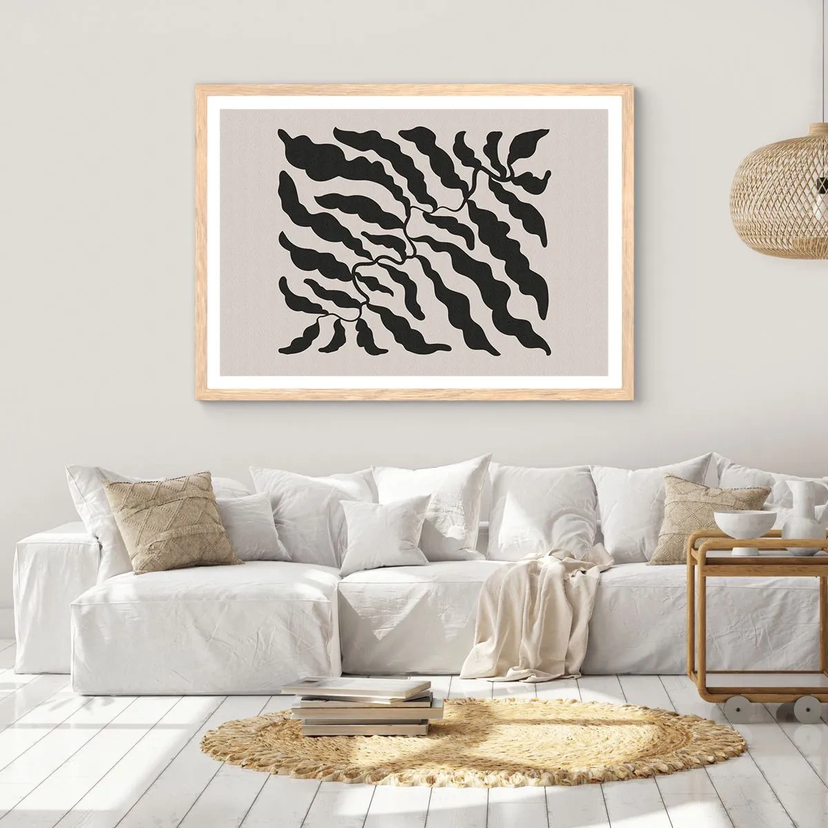 Poster in light oak frame - Nature of a Square - 40x30 cm