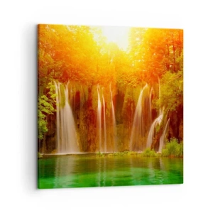 Canvas picture - In the Sun and in the Shade - 50x50 cm