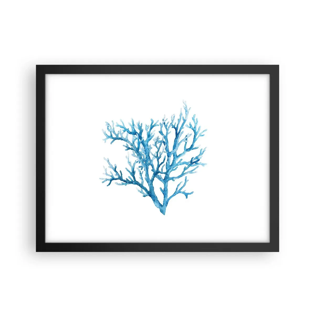 Poster in black frame - Sea Filigree - 40x30 cm