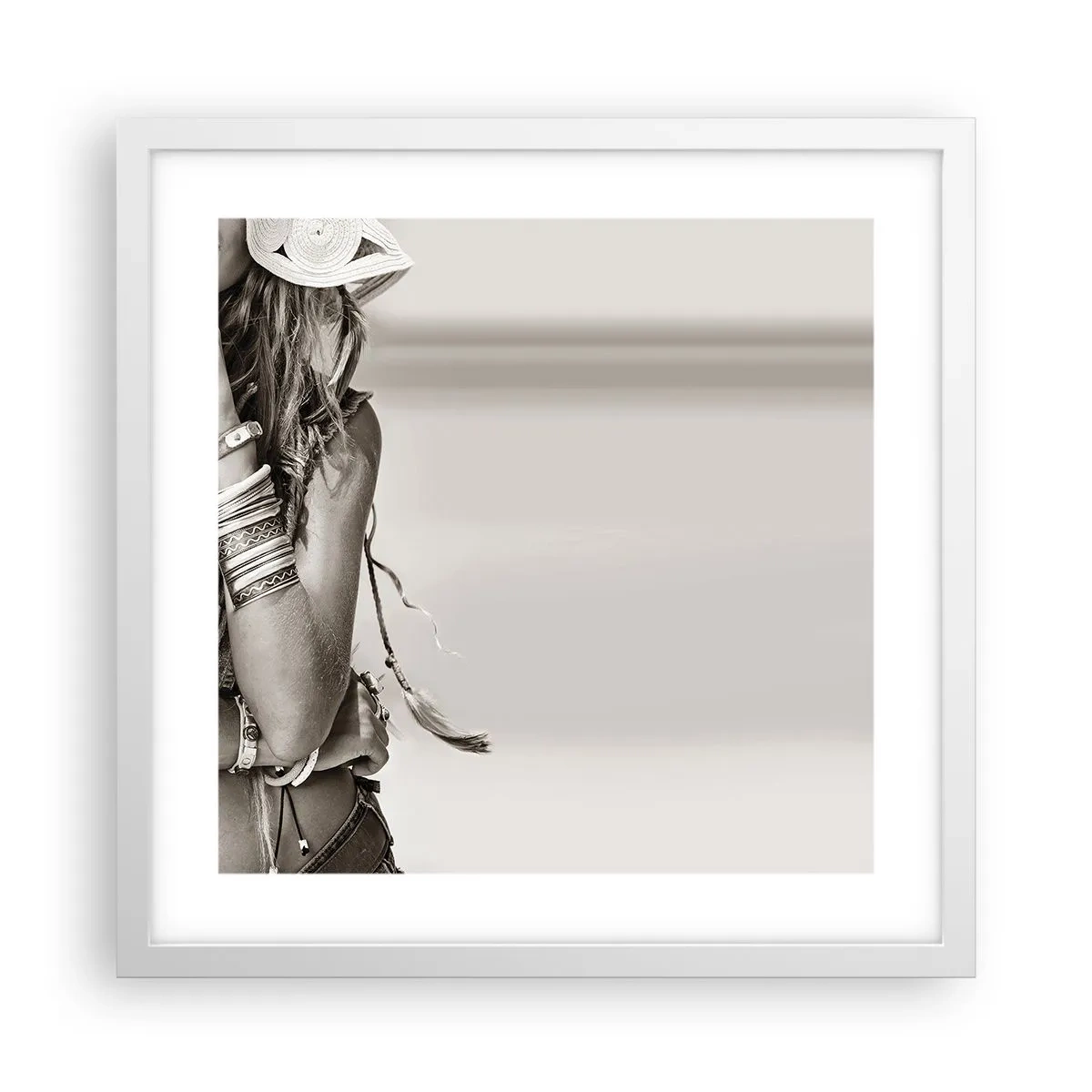 Poster in white frmae - Like a Girl - 40x40 cm