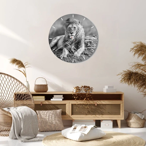 Wall clock - Clock on glass - Royal Siesta - 40x40 cm