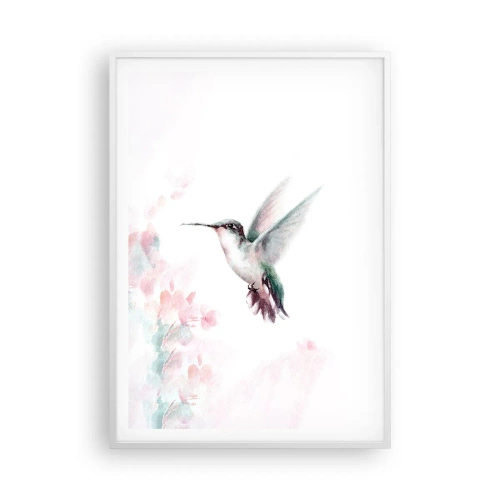 Poster in white frmae - Stopped in Flutter - 70x100 cm