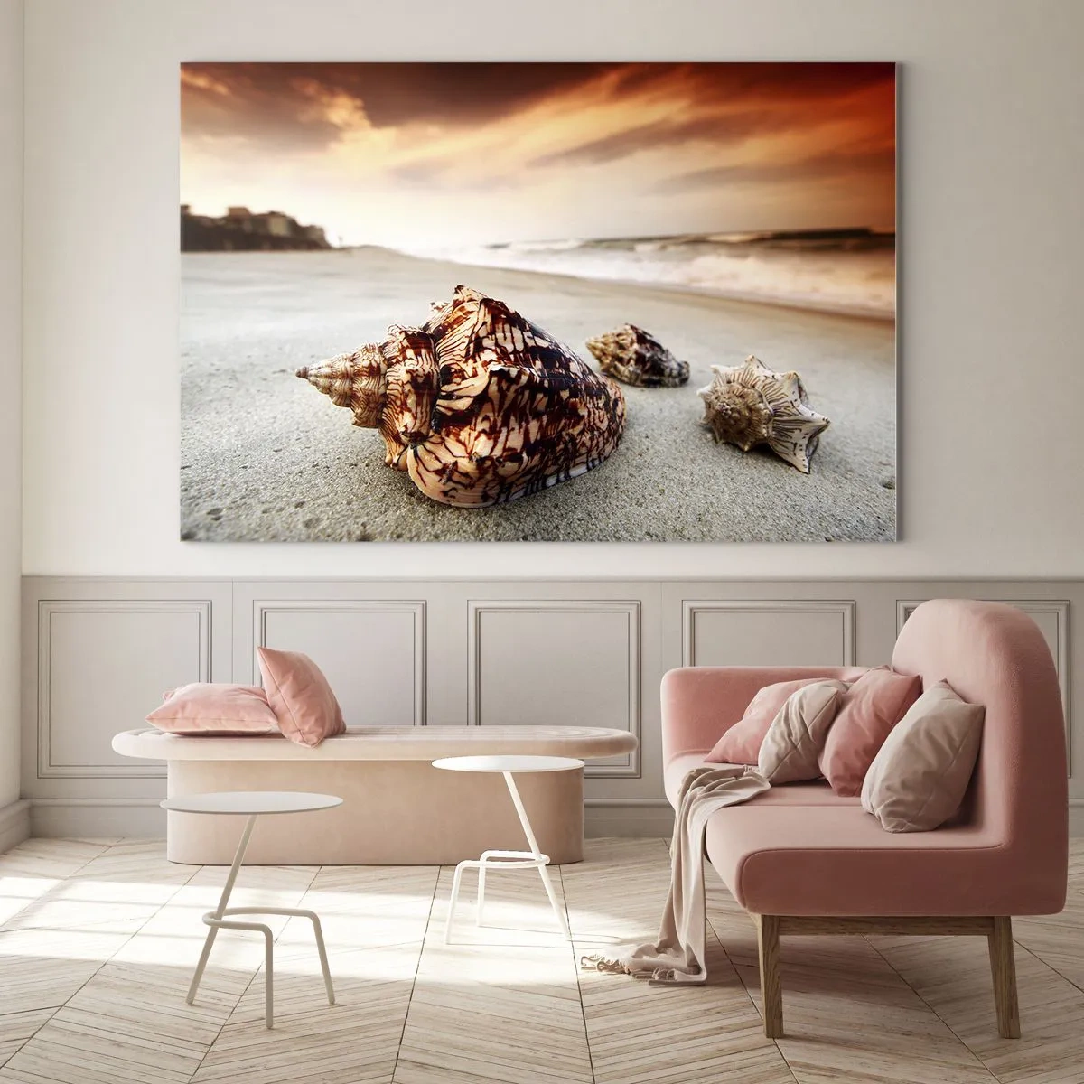 Glass picture - Expelled by Waves - 100x70 cm