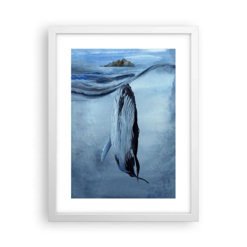 Poster in white frmae - Two Worlds of the North - 30x40 cm