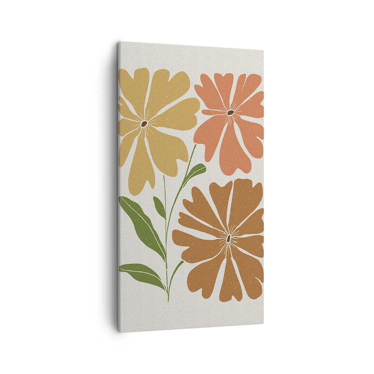 Canvas picture - Nature and Geometry - 45x80 cm