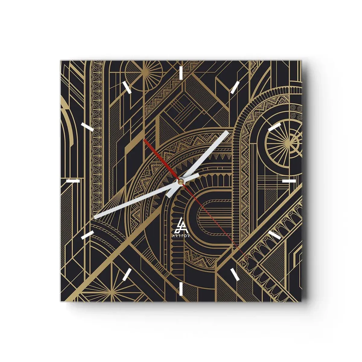 Wall clock - Clock on glass - Concepts, Ideas, Plans - 30x30 cm