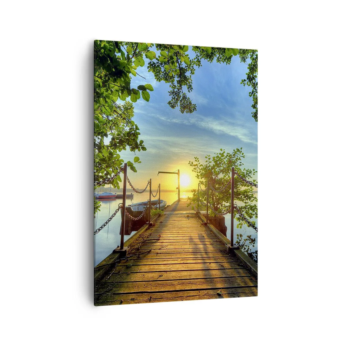 Canvas picture - Sunset by the Water - 70x100 cm