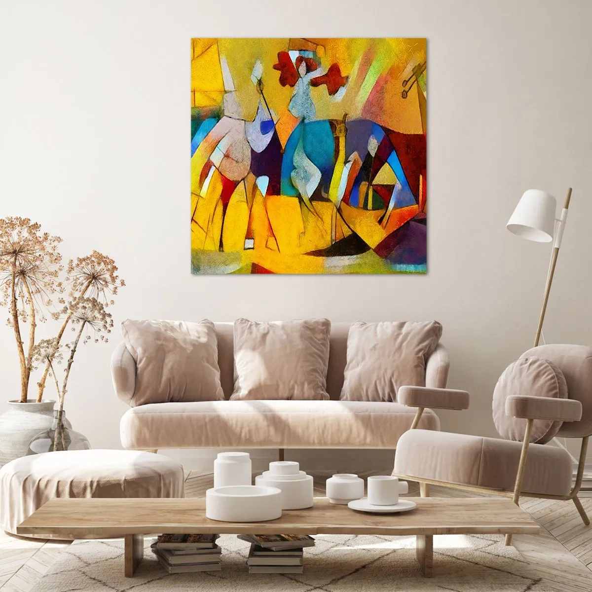 Canvas picture - Sun -Life - Happiness - 70x70 cm