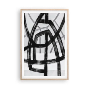 Poster in light oak frame - Building Depth - 61x91 cm