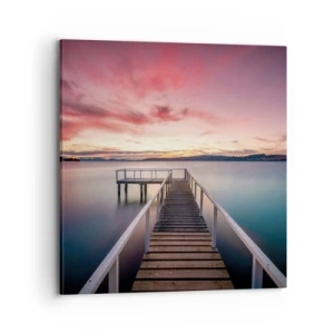 Canvas picture - Mild Flame of an Evening - 70x70 cm