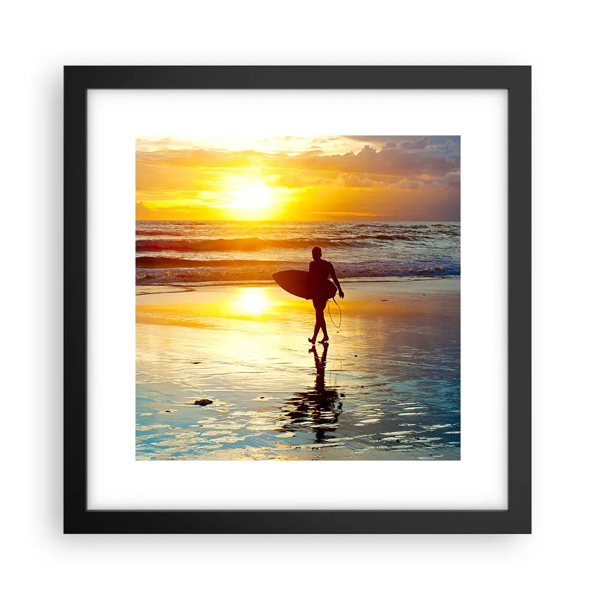 Poster in black frame - Return of a Warrior - 30x30 cm