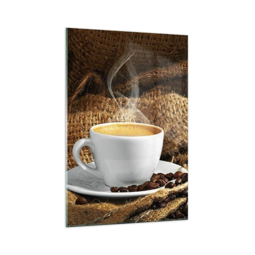 Glass picture - Smell of a Mocha and Density of a Honey Drink - 70x100 cm