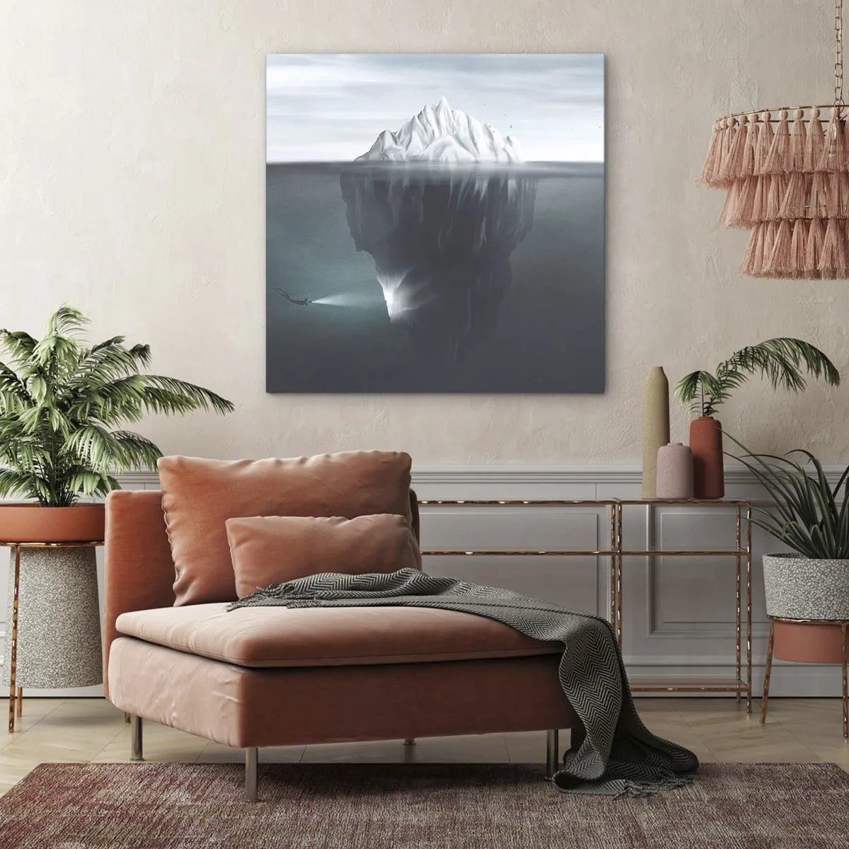 Canvas picture - Underwater Secret - 40x40 cm