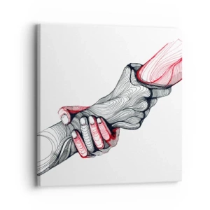 Canvas picture - You Are in Good Hands - 30x30 cm
