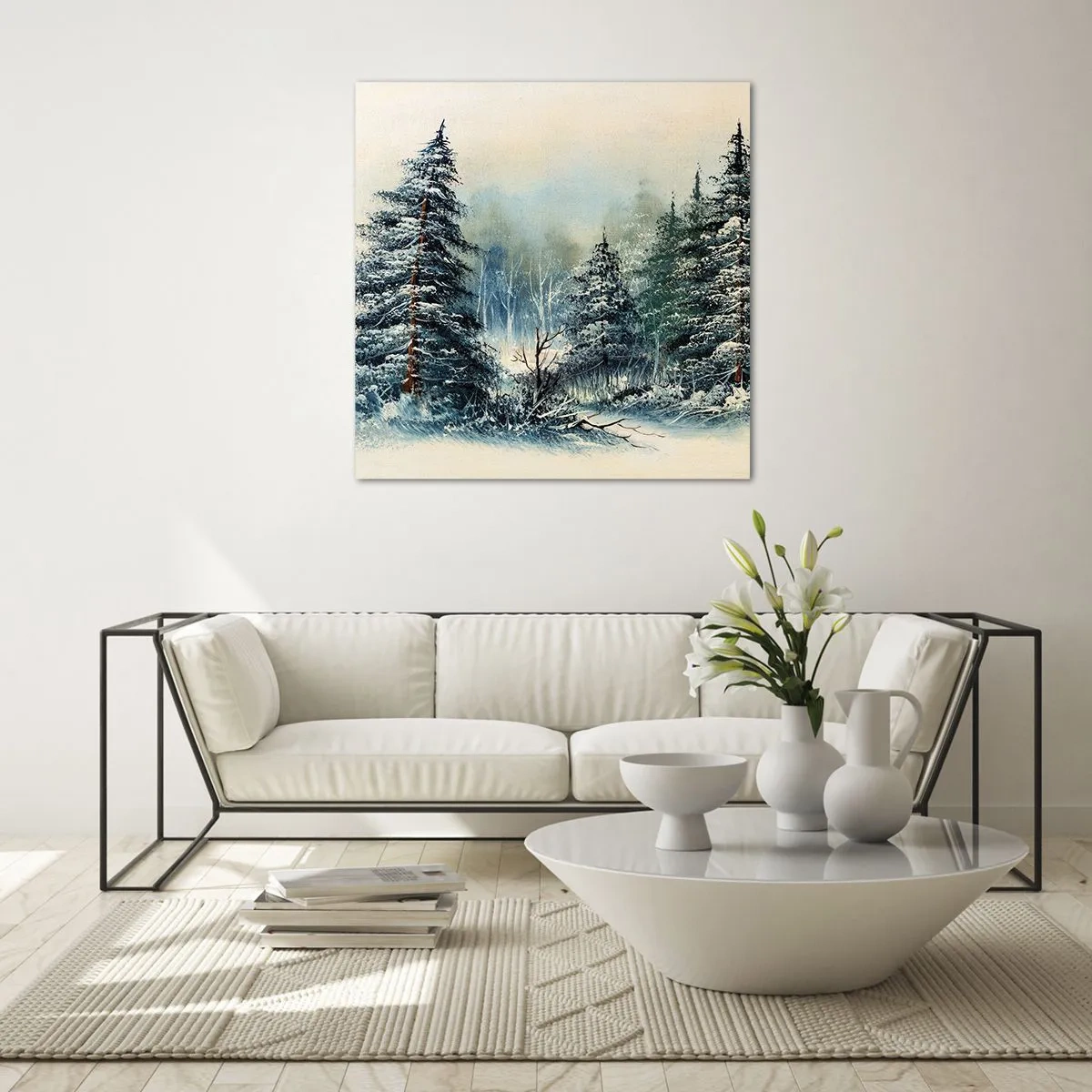 Glass picture - Ready for Christmas - 40x40 cm