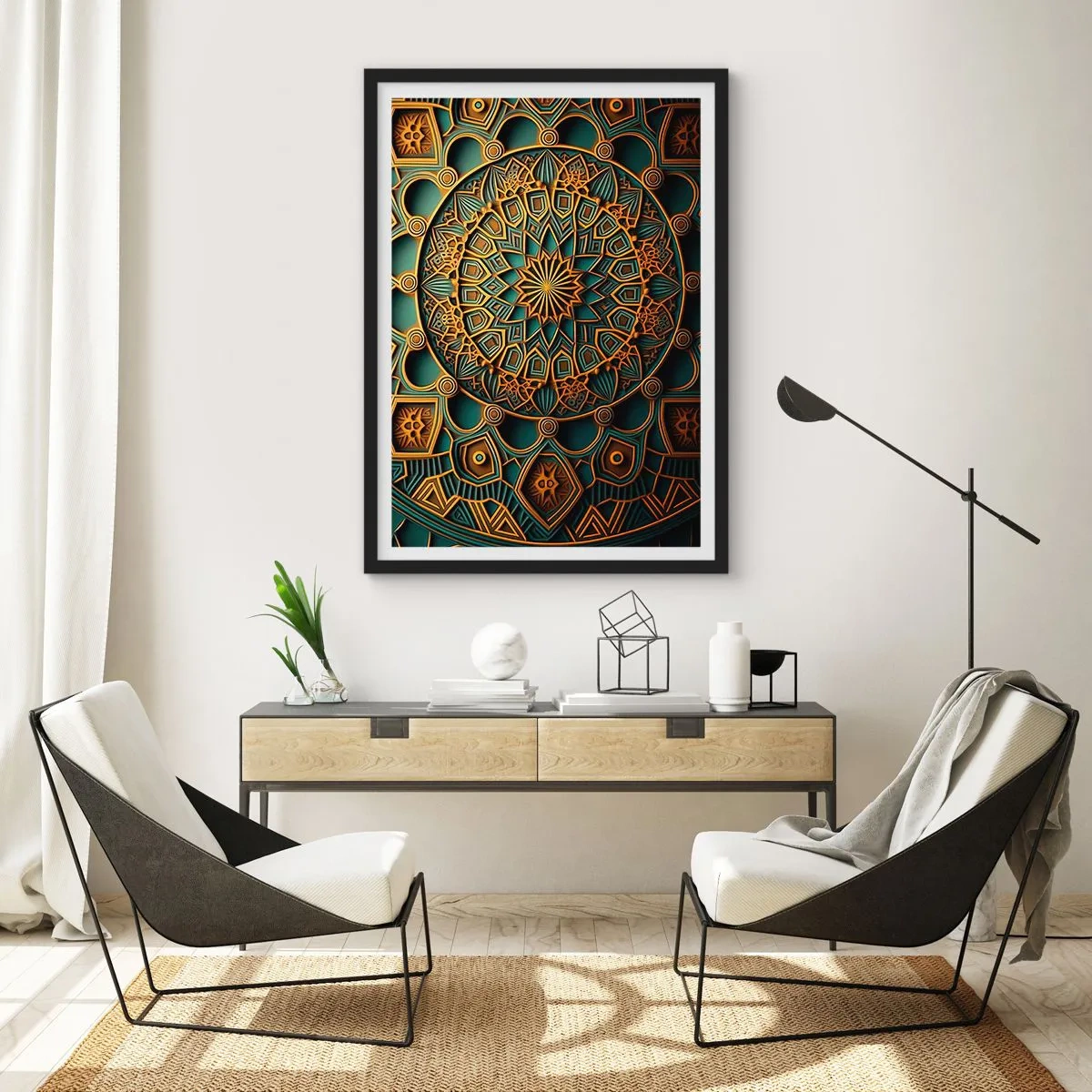 Poster in black frame - In Arabic Style - 30x40 cm