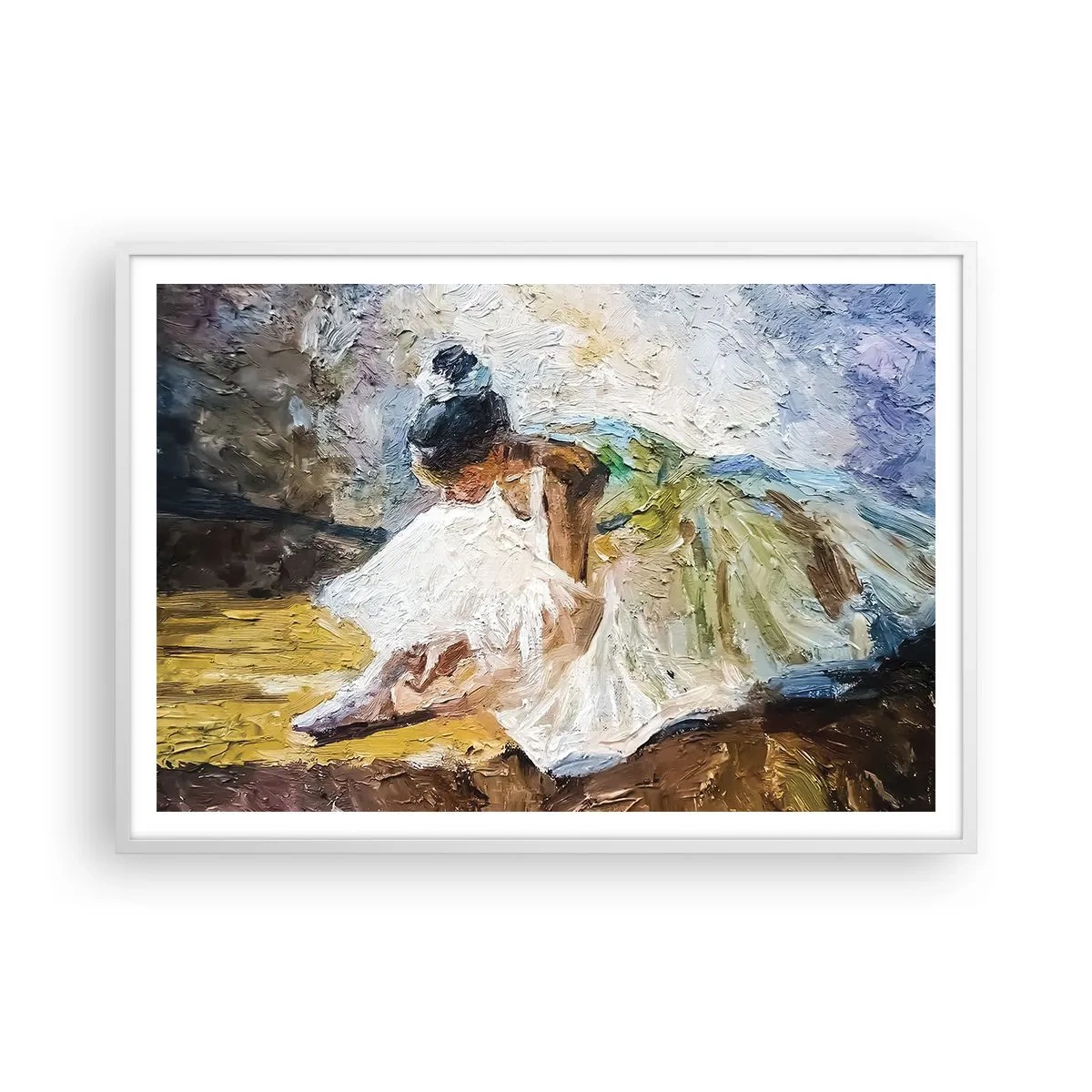 Poster in white frmae - From Degas' Painting - 100x70 cm