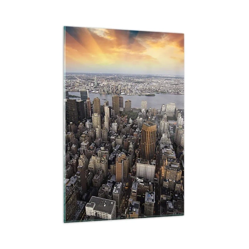 Glass picture - Beating Heart of Our Times - 80x120 cm