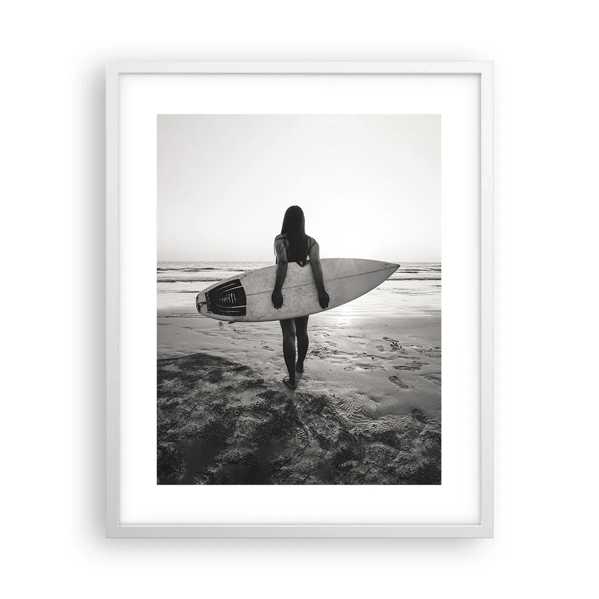 Poster in white frmae - Daughter of Sea Wave - 40x50 cm
