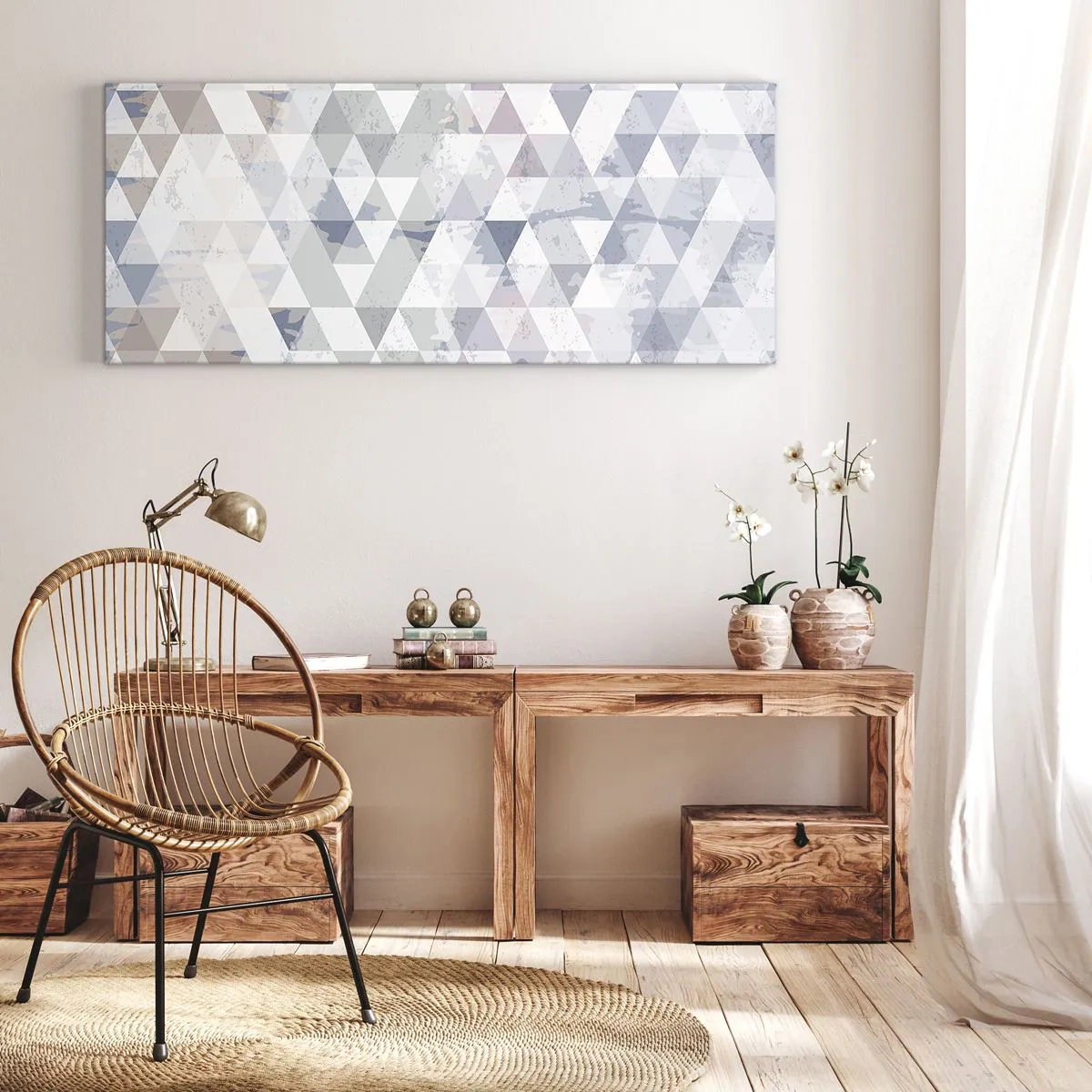 Canvas picture - In the Rhythm of a Triangle - 140x50 cm