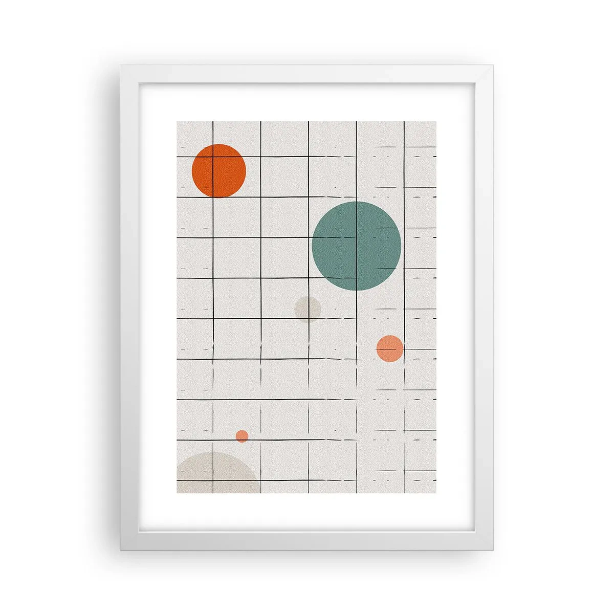 Poster in white frmae - Imprisoned. Us or Them? - 30x40 cm