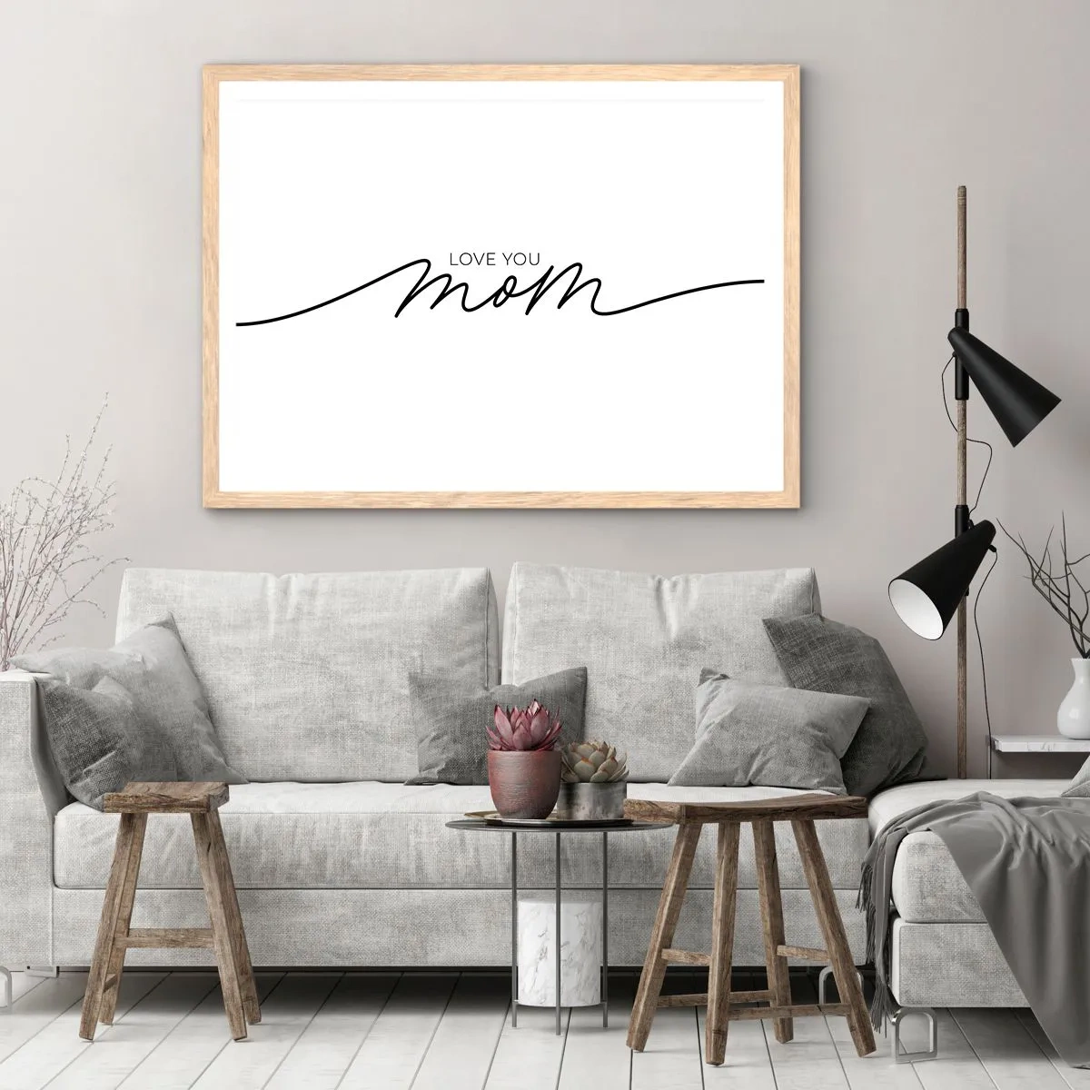 Poster in light oak frame - Great Emotion - 50x40 cm